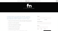 Desktop Screenshot of fitnessnowtx.com